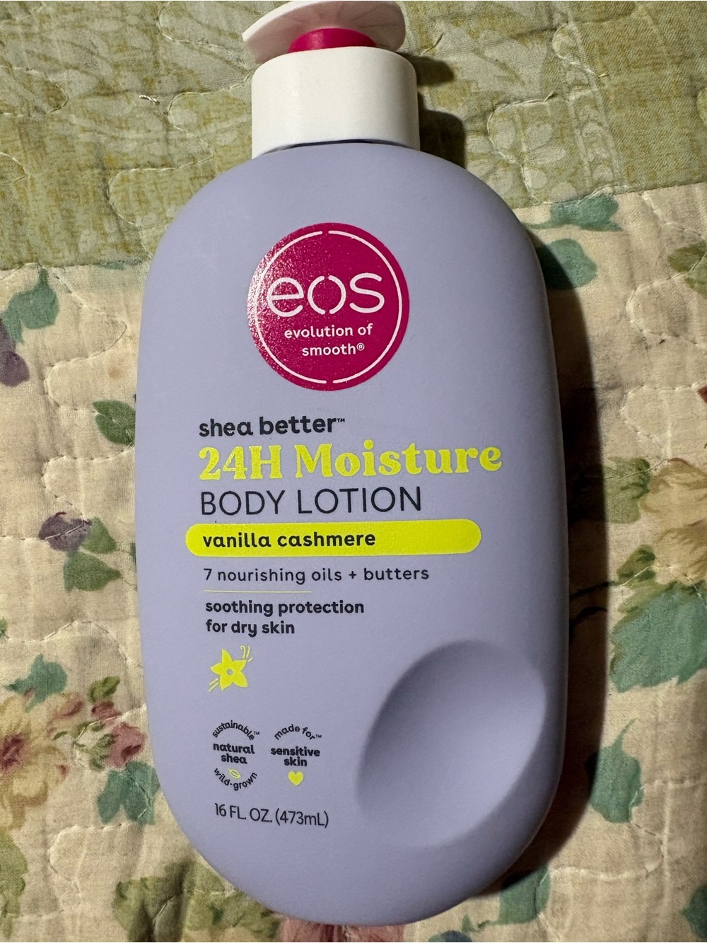 eos Lavender Bottle with Yellow Accents Body Lotion